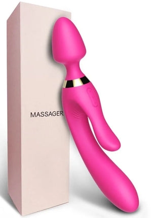 Armony massager und vibrator rabbit fuchsia in lebhaftem pink mit ergonomischem design und goldakzenten aus silikon