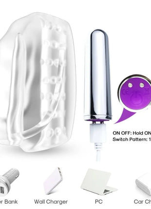 ARMONY - MASTER MASTURBATOR & VIBRATOR TRANSPARENT - Ei-Masturbator