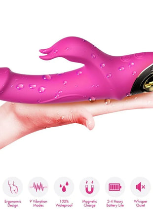 ARMONY - METEROR DILDO VIBRATOR RABBIT ROTATOR FUCHSIA