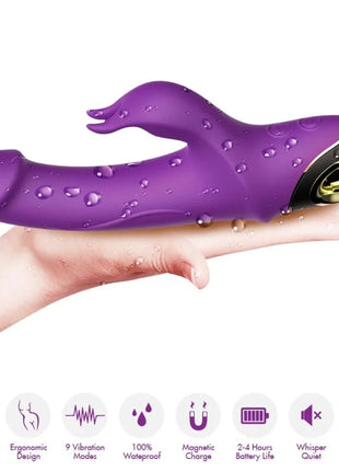 ARMONY - METEROR DILDO VIBRATOR RABBIT ROTATOR LILA