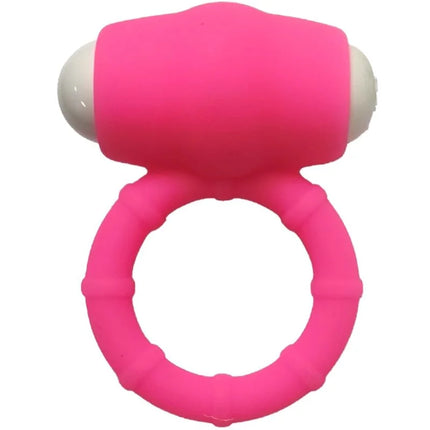 Armony power o vibratorring silikon rosa mit weißen kugelenden aus silikon für intensiven vibrierenden spaß