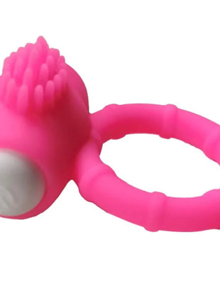 Armony power o vibratorring silikon rosa mit strukturierter borstenkopf und weißem seitlichem knopf