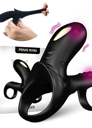 ARMONY - RANGER DOPPELVIBRATORRING FÜR PAARE SCHWARZ - Penisring für Paare