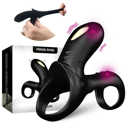 ARMONY - RANGER DOPPELVIBRATORRING FÜR PAARE SCHWARZ - Penisring für Paare