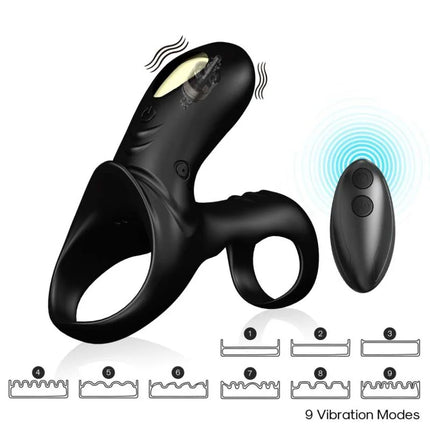 ARMONY - RANGER DOPPELVIBRATORRING FÜR PAARE SCHWARZ - Penisring für Paare