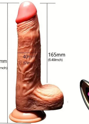 Armony realistischer dildo vibrator in fleischfarben aus silikon mit detaillierter strukturierter schlafe und rundem kopf