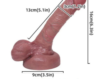 Pink silikon dildo in phallusform größe s 340g realistischer flüssigsilikon 13 cm aronomy