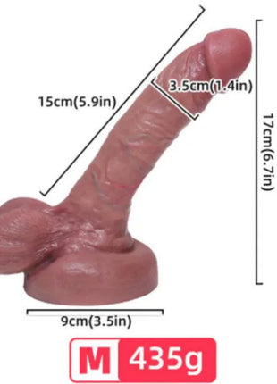 Armony realistischer flüssigsilikondildo 15 cm pink mit realistischer textur und modellierten details