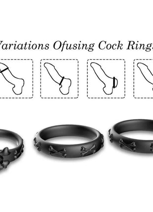 ARMONY - RINGE CALAVERA SILIKON SCHWARZ - Penisring ohne Vibration