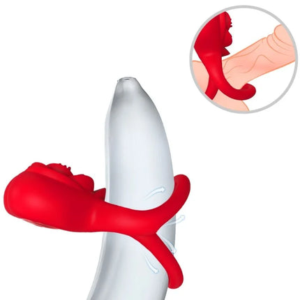 ARMONY - RINGVIBRATOR HERZ ROT - Penisring für Paare