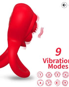 ARMONY - RINGVIBRATOR HERZ ROT - Penisring für Paare