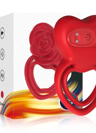 ARMONY - RINGVIBRATOR HERZ ROT - Penisring für Paare