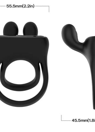 ARMONY - RINGVIBRATOR KANINCHEN SCHWARZ - Penisring mit Vibration