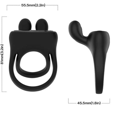 ARMONY - RINGVIBRATOR KANINCHEN SCHWARZ - Penisring mit Vibration