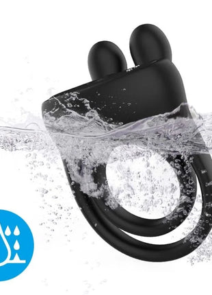 ARMONY - RINGVIBRATOR KANINCHEN SCHWARZ - Penisring mit Vibration