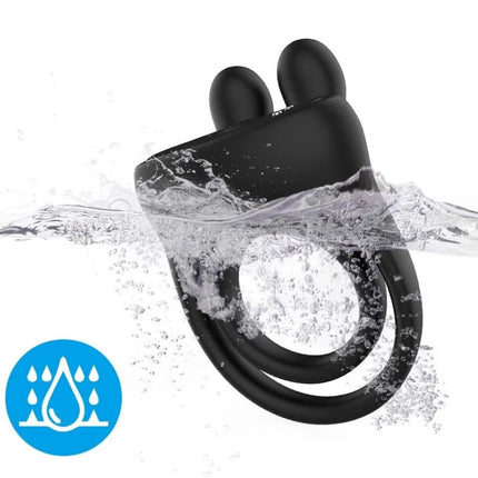 ARMONY - RINGVIBRATOR KANINCHEN SCHWARZ - Penisring mit Vibration
