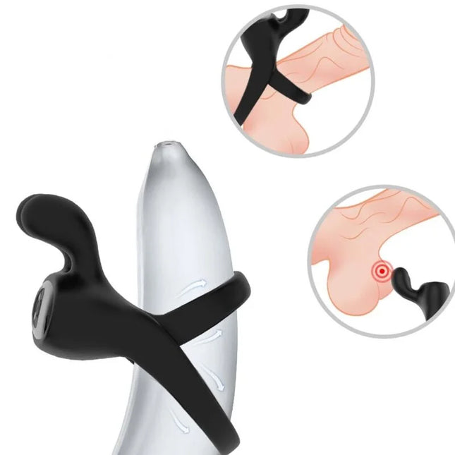 ARMONY - RINGVIBRATOR KANINCHEN SCHWARZ - Penisring mit Vibration