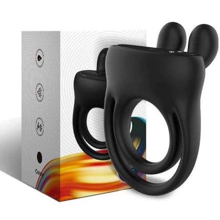 ARMONY - RINGVIBRATOR KANINCHEN SCHWARZ - Penisring mit Vibration