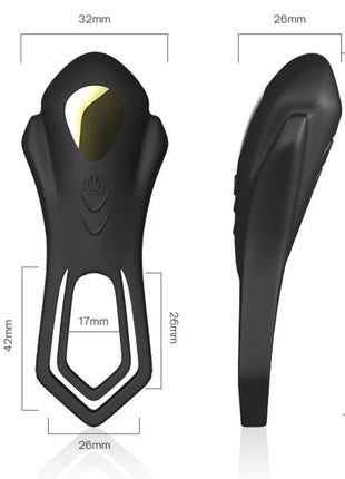 ARMONY - ROADSTER VIBRATOR DOPPELRING-FERNBEDIENUNG SCHWARZ - Penisring für Paare