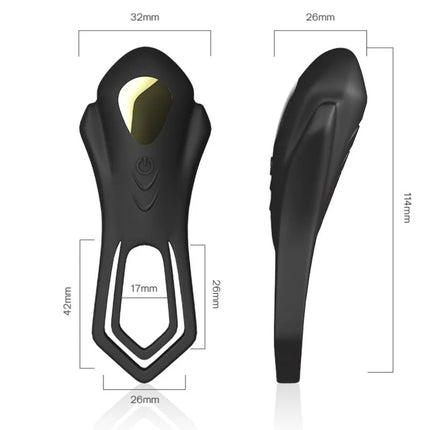 ARMONY - ROADSTER VIBRATOR DOPPELRING-FERNBEDIENUNG SCHWARZ - Penisring für Paare