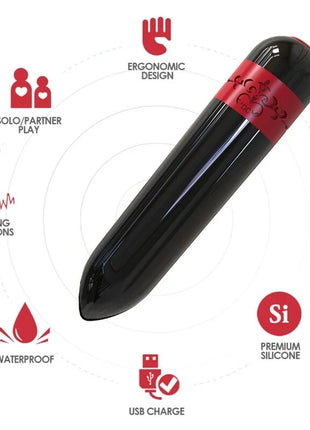 ARMONY - ROCKET VIBRATOR BULLET FERNBEDIENUNG SCHWARZ - Vibrierende Kugeln