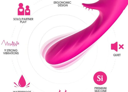 ARMONY - ROMANCE VIBRATOR MIT STIMULATOR FUCHSIA