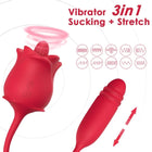 ARMONY - ROSA STIMULATOR & VIBRATOR COLA RED - Klitorissauger mit Vibration