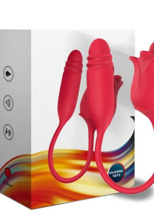 ARMONY - ROSA STIMULATOR & VIBRATOR COLA RED - Klitorissauger mit Vibration