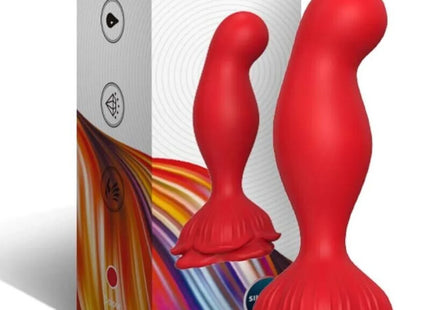 ARMONY - ROSA VIBRATOR & ANALPLUG FERNBEDIENUNG ROT