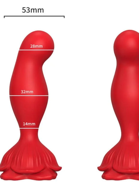 ARMONY - ROSA VIBRATOR & ANALPLUG FERNBEDIENUNG ROT