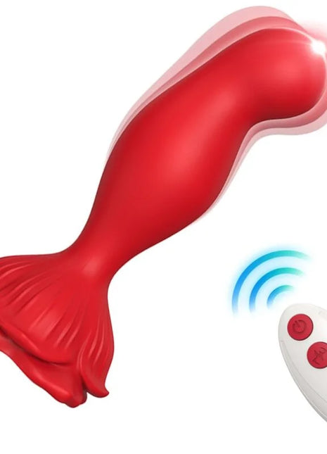 ARMONY - ROSA VIBRATOR & ANALPLUG FERNBEDIENUNG ROT