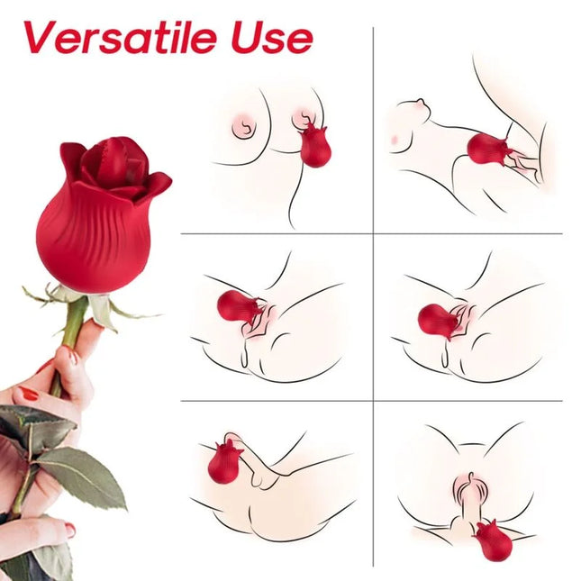 ARMONY - ROSA VIBRATOR & STIMULATOR ROT - Klitorissauger mit Vibration