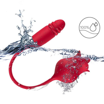 ARMONY - ROSELIP LECKT VIBRIERENDEN CLIT UND VIBRATOR ROT - Klitorissauger mit Vibration
