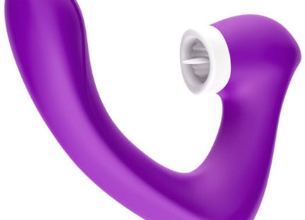 ArmonY secretkiss Leckt vibrierender lila silikon saugnapf mit weißer Basis für klitoris und vibrator nutzen