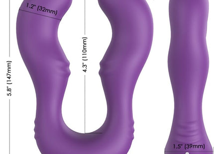 Armony seraph vibrator doppelte fernbedienung lila violetter silikon vibrator mit ergonomischen kurven und strukturierter grifffläche