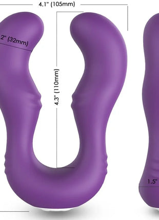 Armony seraph vibrator doppelte fernbedienung lila violetter silikon vibrator mit ergonomischen kurven und strukturierter grifffläche
