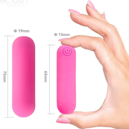 ARMONY - SPLASH HAHA VIBRATOR BULLET SILIKON 10 VIBRATIONEN 75 X 19 CM ROSA - Vibrierende Kugeln