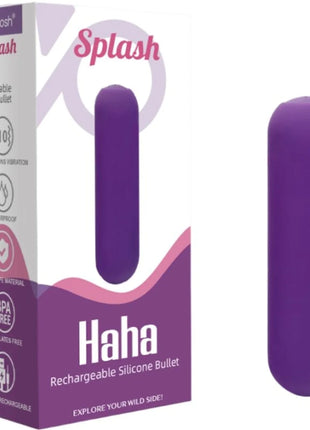 ARMONY - SPLASH HAHA VIBRATOR BULLET SILIKON 10 VIBRATIONEN 75 X 19 CM LILA - Vibrierende Kugeln