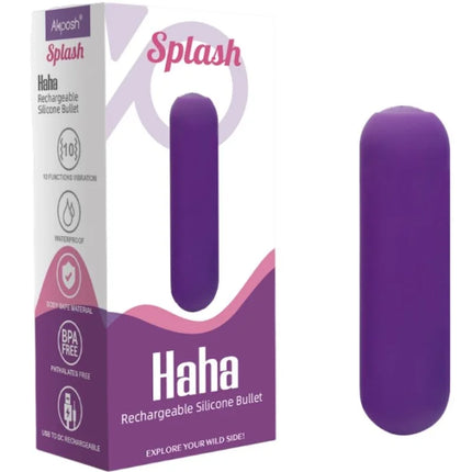 ARMONY - SPLASH HAHA VIBRATOR BULLET SILIKON 10 VIBRATIONEN 75 X 19 CM LILA - Vibrierende Kugeln