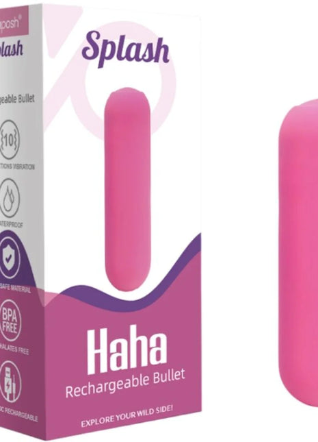 ARMONY - SPLASH HAHA VIBRATOR BULLET SILIKON 10 VIBRATIONEN 75 X 19 CM ROSA - Vibrierende Kugeln