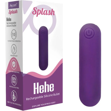 ARMONY - SPLASH HEHE VIBRATOR BULLET SILIKON 10 VIBRATIONEN 65 X 15 CM LILA - Vibrierende Kugeln