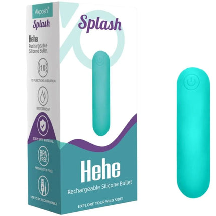 ARMONY - SPLASH HEHE VIBRATOR BULLET SILIKON 10 VIBRATIONEN 65 X 15 CM GRÜN - Vibrierende Kugeln