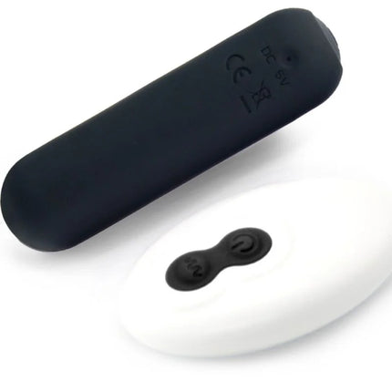 Schwarze silikon-fernbedienung für weißen silikon-vibrationsbullet armony splash joie mit 10 vibrationen