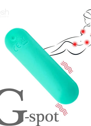 ARMONY - SPLASH JOIE VIBRATOR BULLET SILIKON FERNBEDIENUNG 10 VIBRATIONEN 75 X 19 CM GRÜN - Vibrierende Kugeln