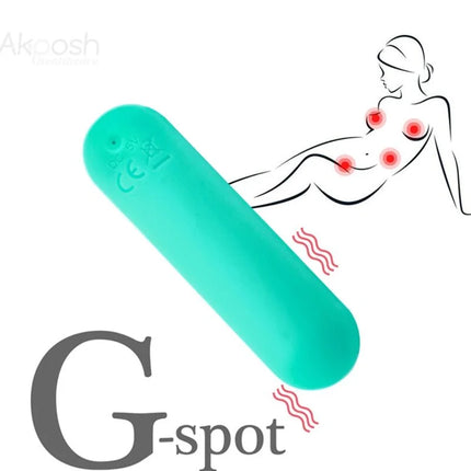 ARMONY - SPLASH JOIE VIBRATOR BULLET SILIKON FERNBEDIENUNG 10 VIBRATIONEN 75 X 19 CM GRÜN - Vibrierende Kugeln