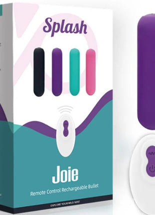 ARMONY - SPLASH JOIE VIBRATOR BULLET SILIKON FERNBEDIENUNG 10 VIBRATIONEN 75 X 19 CM LILA - Vibrierende Kugeln