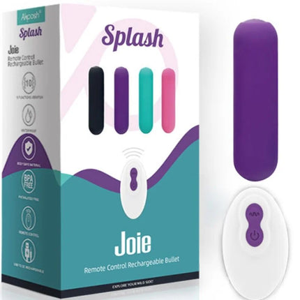 ARMONY - SPLASH JOIE VIBRATOR BULLET SILIKON FERNBEDIENUNG 10 VIBRATIONEN 75 X 19 CM LILA - Vibrierende Kugeln
