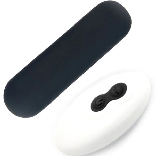 Schwarze silikon fernbedienung für weißen silikon vibrator bullet harmony splash joie mit 10 vibrationen