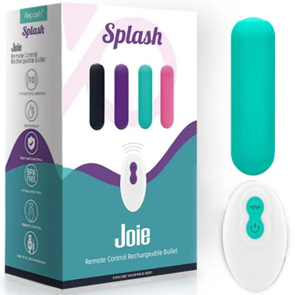 ARMONY - SPLASH JOIE VIBRATOR BULLET SILIKON FERNBEDIENUNG 10 VIBRATIONEN 75 X 19 CM GRÜN - Vibrierende Kugeln