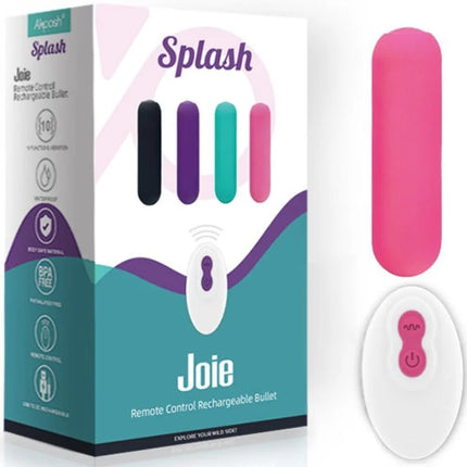 ARMONY - SPLASH JOIE VIBRATOR BULLET SILIKON FERNBEDIENUNG 10 VIBRATIONEN 75 X 19 CM ROSA - Vibrierende Kugeln